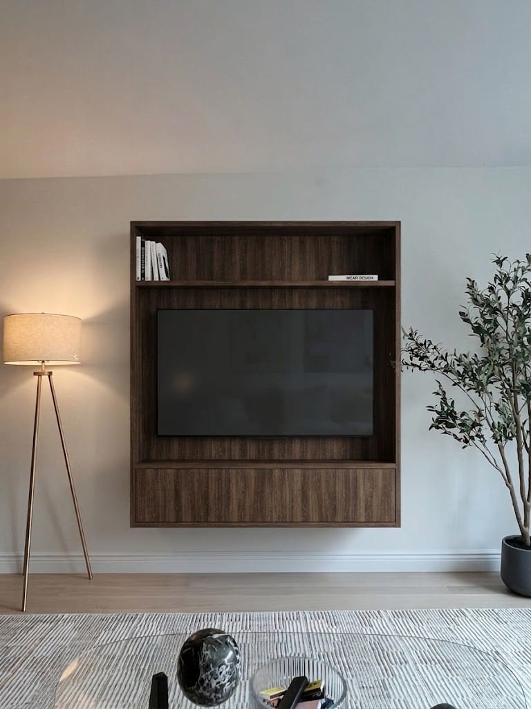 Woonkamer met Full House cinewall